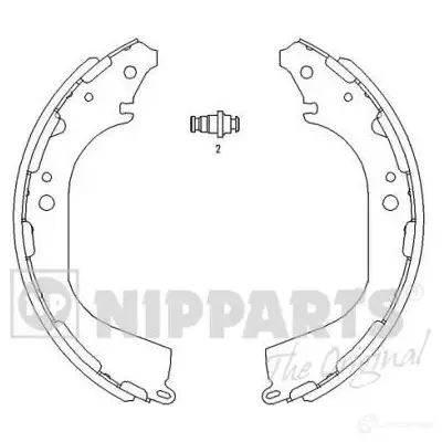 Тормозные колодки NIPPARTS A8X HX 8711768054311 J3501045 2038023