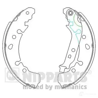 Тормозные колодки NIPPARTS N3502091 Y 029QGN 8711768505219 2046857