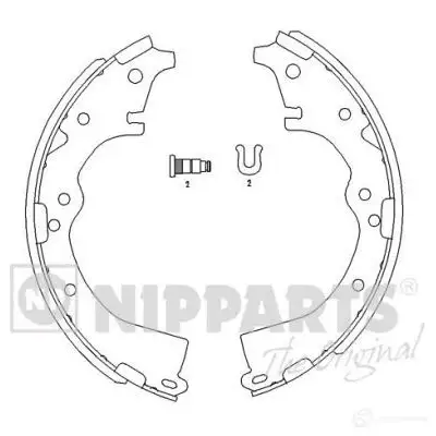 Тормозные колодки NIPPARTS J3502062 130 NQ 8711768054595 6224570