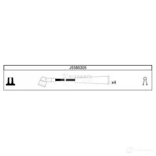 Высоковольтные провода зажигания NIPPARTS J5380305 2042249 8711768102142 C Z2IU