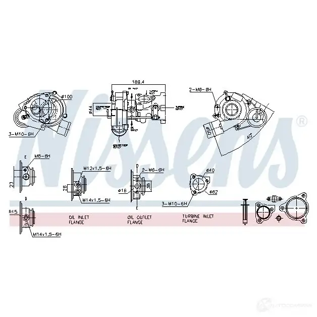 Турбина NISSENS 93184 FD QKIZ 5707286402294 1224796 изображение 0