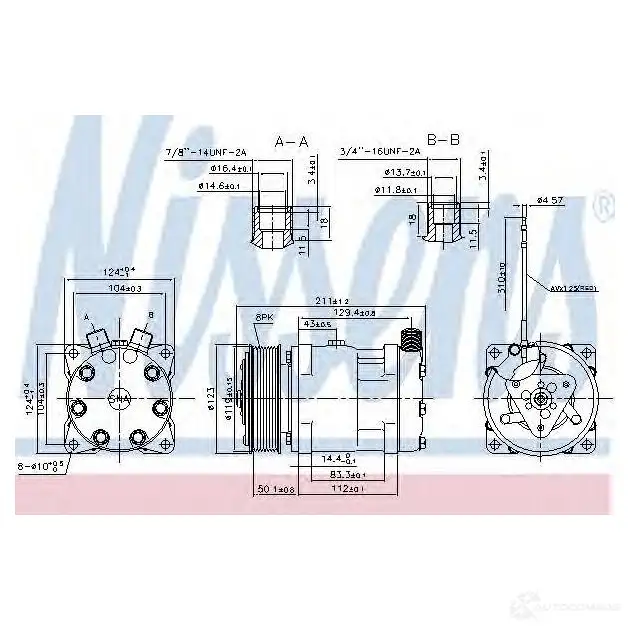 Компрессор кондиционера NISSENS 05FEW WW 5707286401778 1224033 89623