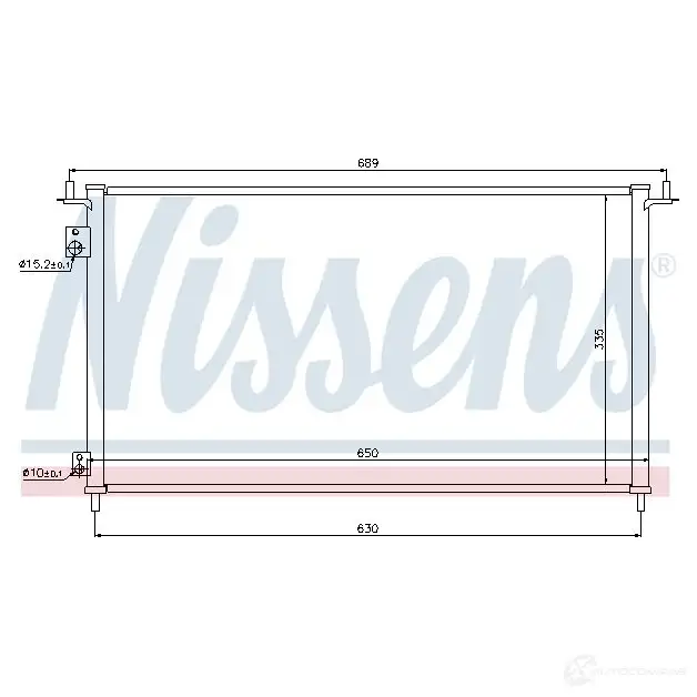 Радиатор кондиционера NISSENS F 9G2GW 5707286322592 940162 1224982 изображение 1