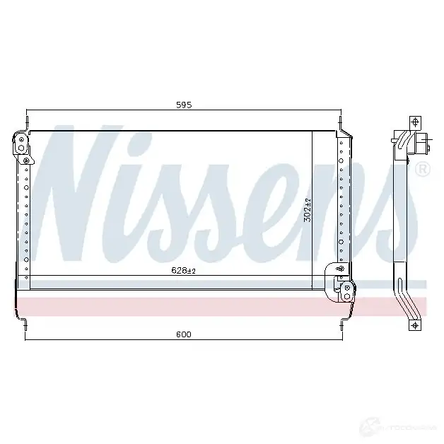 Радиатор кондиционера NISSENS 5707286253537 1225550 S9VC DC 94195 изображение 0