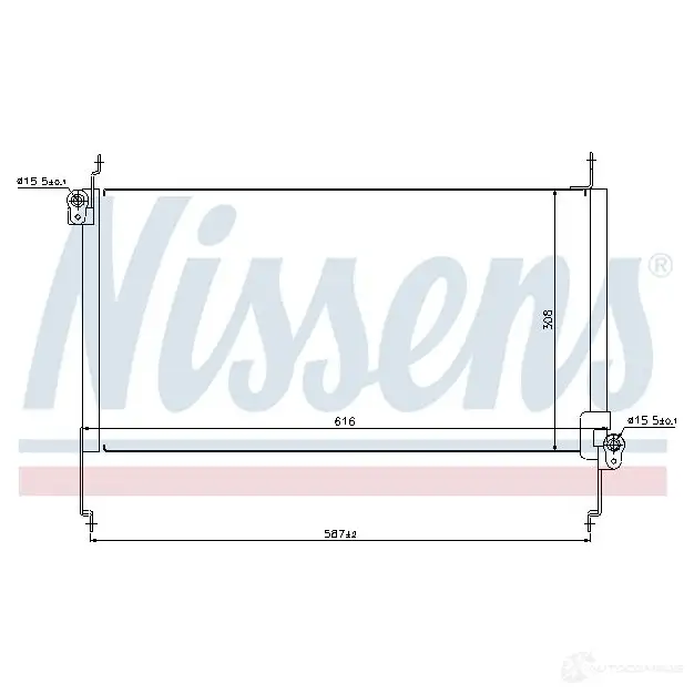 Радиатор кондиционера NISSENS 1225859 5707286256781 94531 Y 6P9U изображение 1