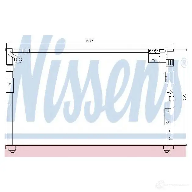 Радиатор кондиционера NISSENS 1225189 94039 XZMQ T 5707286252547