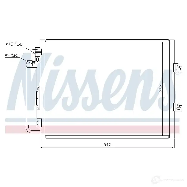 Радиатор кондиционера NISSENS 940126 9Z OR9 1224945 5707286271005 изображение 5