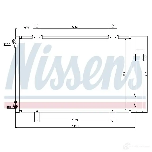Радиатор кондиционера NISSENS 5707286255920 6I60 6E 1225772 94436 - Изображение 1