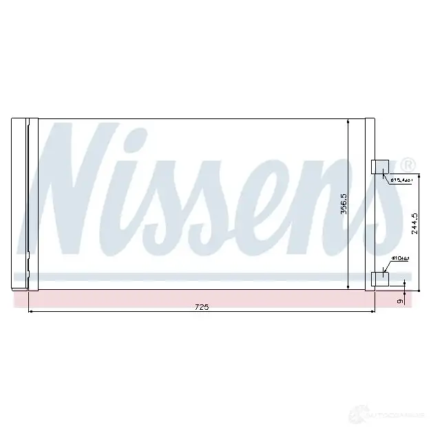 Радиатор кондиционера NISSENS 1224865 H801 6 5707286269897 940034 изображение 5