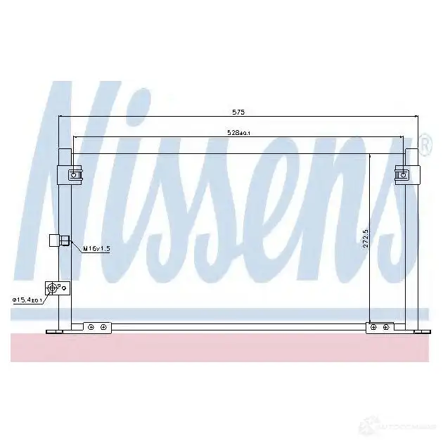 Радиатор кондиционера NISSENS 94517 1225845 RM 3GJ0E 5707286256668