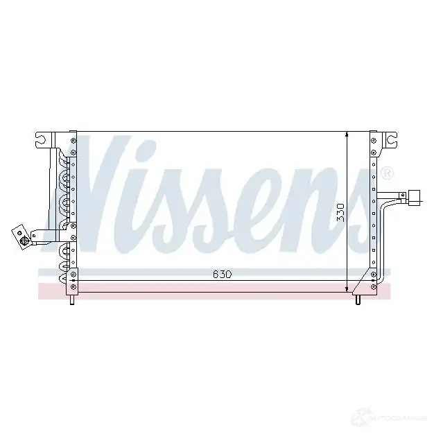 Радиатор кондиционера NISSENS ZU T6M6K 1225540 5707286253438 94183 изображение 0