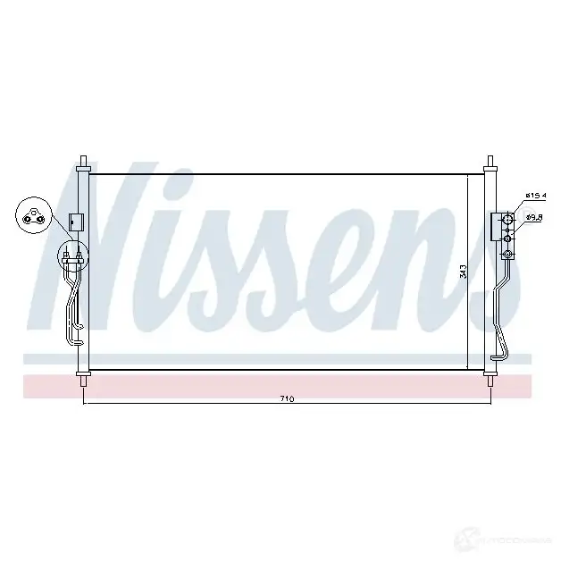 Осушитель кондиционера NISSENS B0 LRT0C 1226266 5707286260788 95011 изображение 0