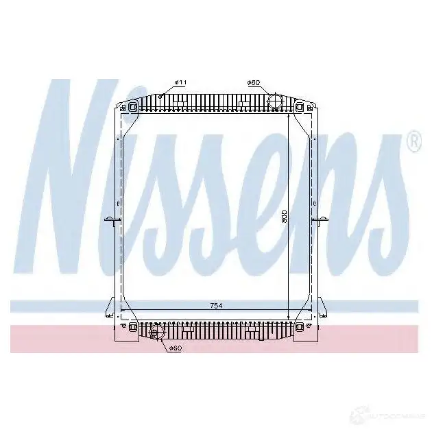 Радиатор охлаждения двигателя NISSENS 5707286199200 1218717 61974 HHHIU 8 изображение 0