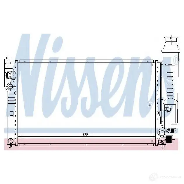 Радиатор охлаждения двигателя NISSENS 1219839 O B3P4U 5707286212527 63614 изображение 0