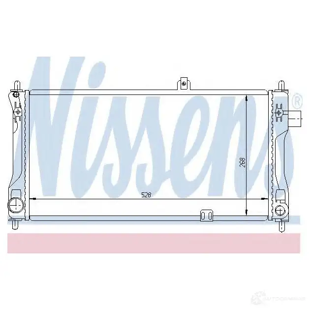 Радиатор охлаждения двигателя NISSENS L49TD KX 63243a 1219657 5707286210240 изображение 0