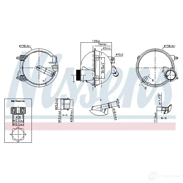 Расширительный бачок NISSENS KSPKJR 5 996148 1437933839 изображение 0