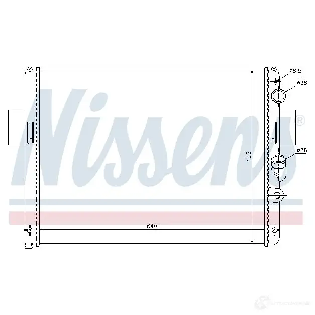 Вентилятор радиатора NISSENS P I0SCE2 1222585 85371 5707286244528 - Изображение 1