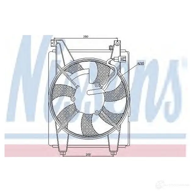 Крыльчатка кондиционера NISSENS 5707286244924 K4 TWDM 1222625 85412 изображение 0