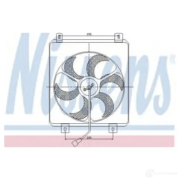 Крыльчатка кондиционера NISSENS 5707286245273 TC X1UW 85448 1222661 изображение 0