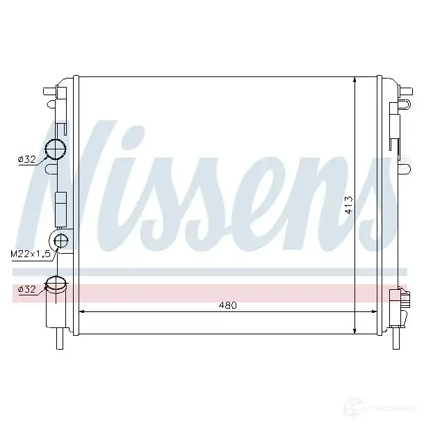 Крыльчатка кондиционера NISSENS CQPF LG 85382 5707286244634 1222596