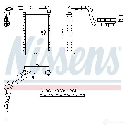 Вентилятор радиатора NISSENS 5707286389038 OE 28KY 85775 1222929 - Изображение 1