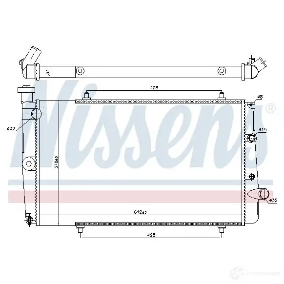 Вентилятор радиатора NISSENS 85062 6O XCQA9 5707286241817 1222287 - Изображение 1