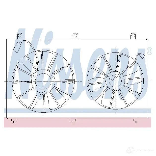 Вентилятор радиатора NISSENS 1222488 85270 83 NJU85 5707286243774 изображение 0