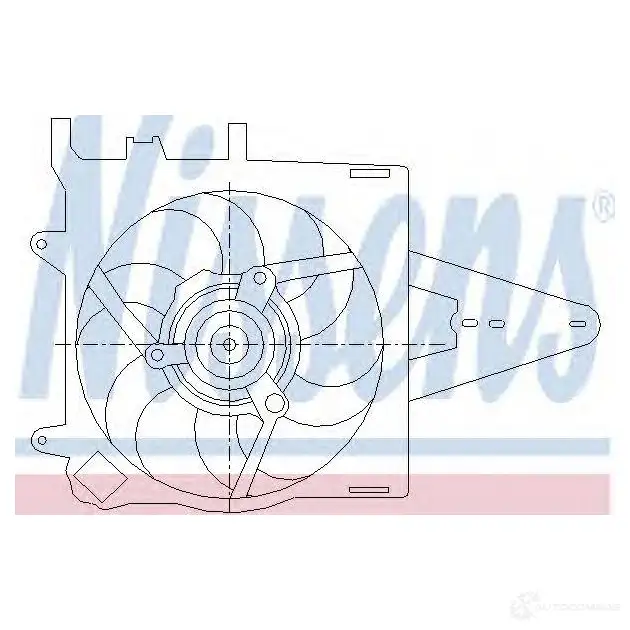 Вентилятор радиатора NISSENS 1222650 UV UB2 5707286245174 85437