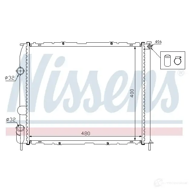 Вентилятор радиатора NISSENS 5707286245129 85432 M22G0 7P 1222645 - Изображение 1