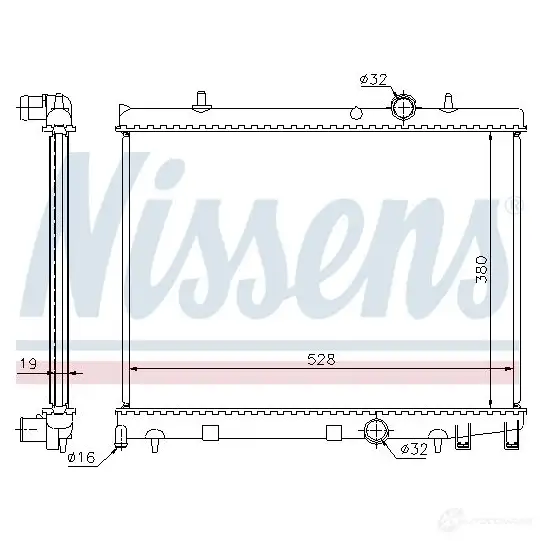 Вентилятор радиатора NISSENS L9 LQKY 1222403 85182 5707286242920