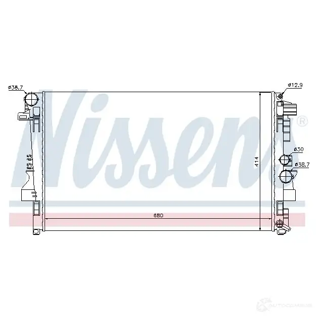 Вентилятор радиатора NISSENS 85210 WP 2J6T 1222428 5707286243170 - Изображение 1
