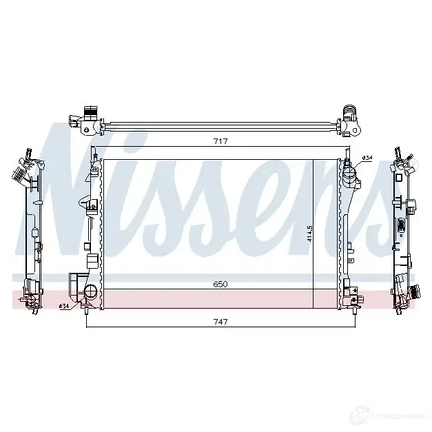 Вентилятор радиатора NISSENS 1222431 JMT4 1 85213 5707286243200 изображение 0