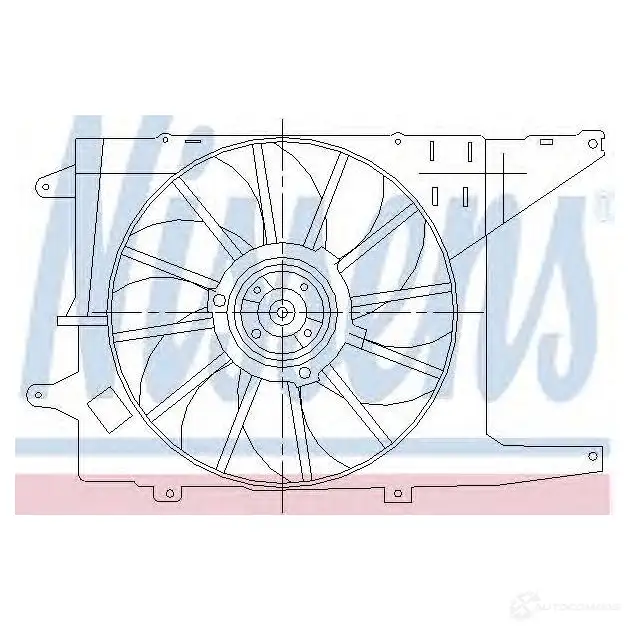 Вентилятор радиатора NISSENS 1222729 5707286245907 85516 SH3Q OSZ изображение 0