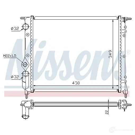 Вентилятор радиатора NISSENS Y0P1 S 85344 1222558 5707286244283 изображение 0