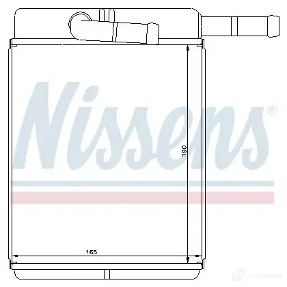Радиатор печки, теплообменник NISSENS 5707286235892 74H 5UEG 77522 1222178