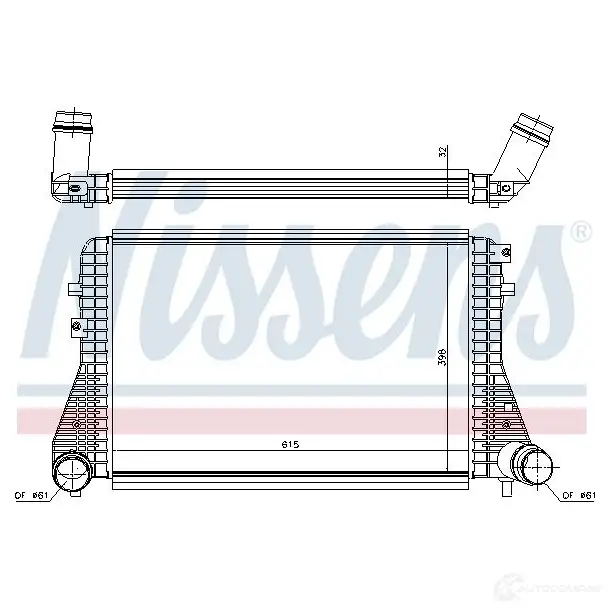 Интеркулер NISSENS 51TP2N B 96493 1226972 5707286360327 изображение 4