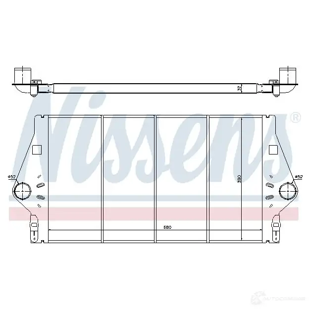Интеркулер NISSENS 96779 1227218 G9JR 1 5707286265677 изображение 1