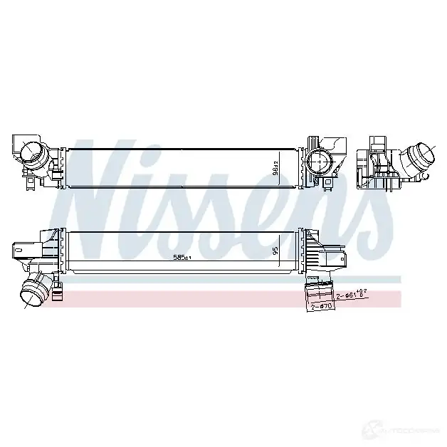 Интеркулер NISSENS QF 6A0WL 5707286430952 961233 1417932364 изображение 1