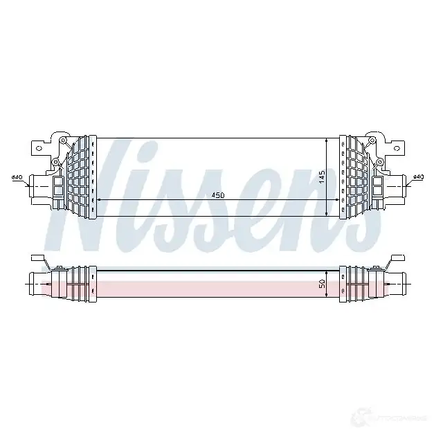 Интеркулер NISSENS 5707286264571 AA 08JX 96643 1227107 изображение 1