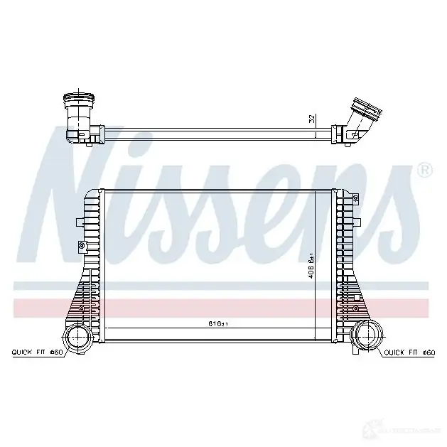 Интеркулер NISSENS M9P 8SB 1227166 5707286265134 96715 изображение 4