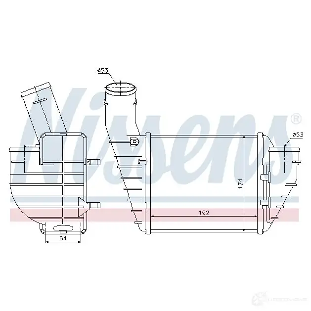 Интеркулер NISSENS 1227144 5707286264915 96691 9Y DK7V изображение 1