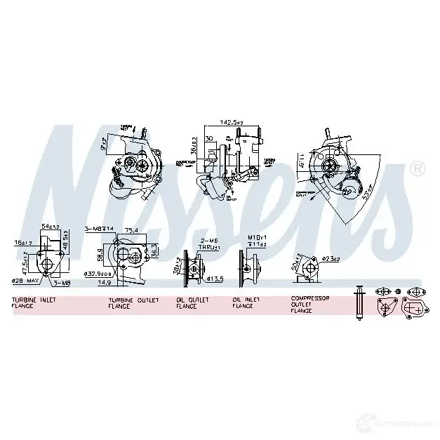 Турбина NISSENS 1224668 93030 5707286394117 K6KJB6 Q изображение 5