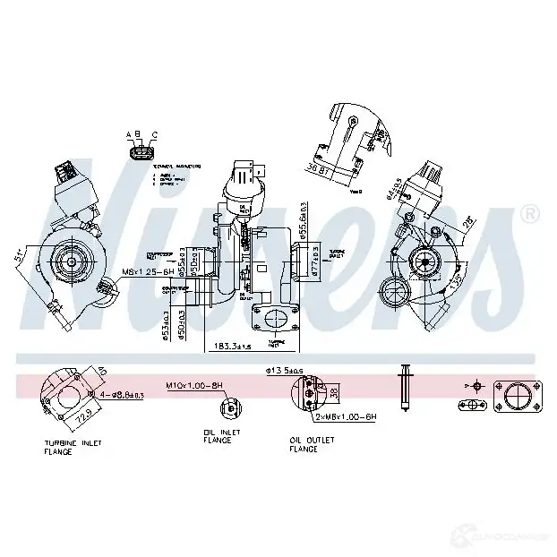 Турбина NISSENS UMTD 80U 1439448312 93455