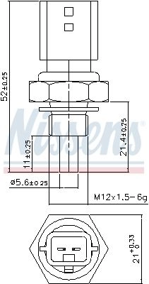 Датчик температуры охлаждающей жидкости NISSENS 207022 98 5NS 1440213520