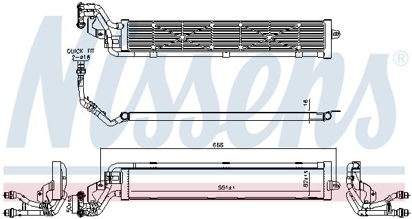 Радиатор, охлаждение двигателя NISSENS 1440213780 MD6T QH1 606268