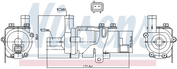 Водяной насос, помпа NISSENS HRB MAP 831114 1440213456 изображение 5