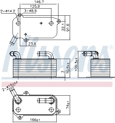 Масляный радиатор АКПП NISSENS 91389 1440213450 TO YN5XO изображение 0