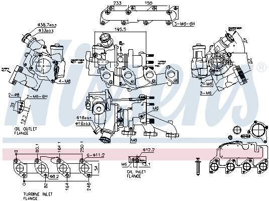 Турбина NISSENS 93500 1440213605 E ZQ8C1J изображение 0