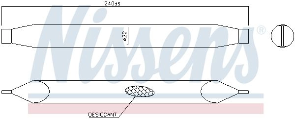 Осушитель кондиционера NISSENS 95791 LQ85Q 2 1440218647 изображение 0