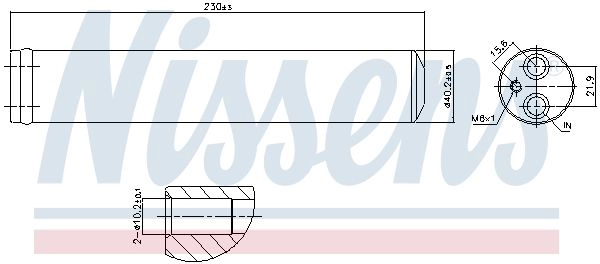 Осушитель кондиционера NISSENS 1440218648 95801 DFWMYW 9